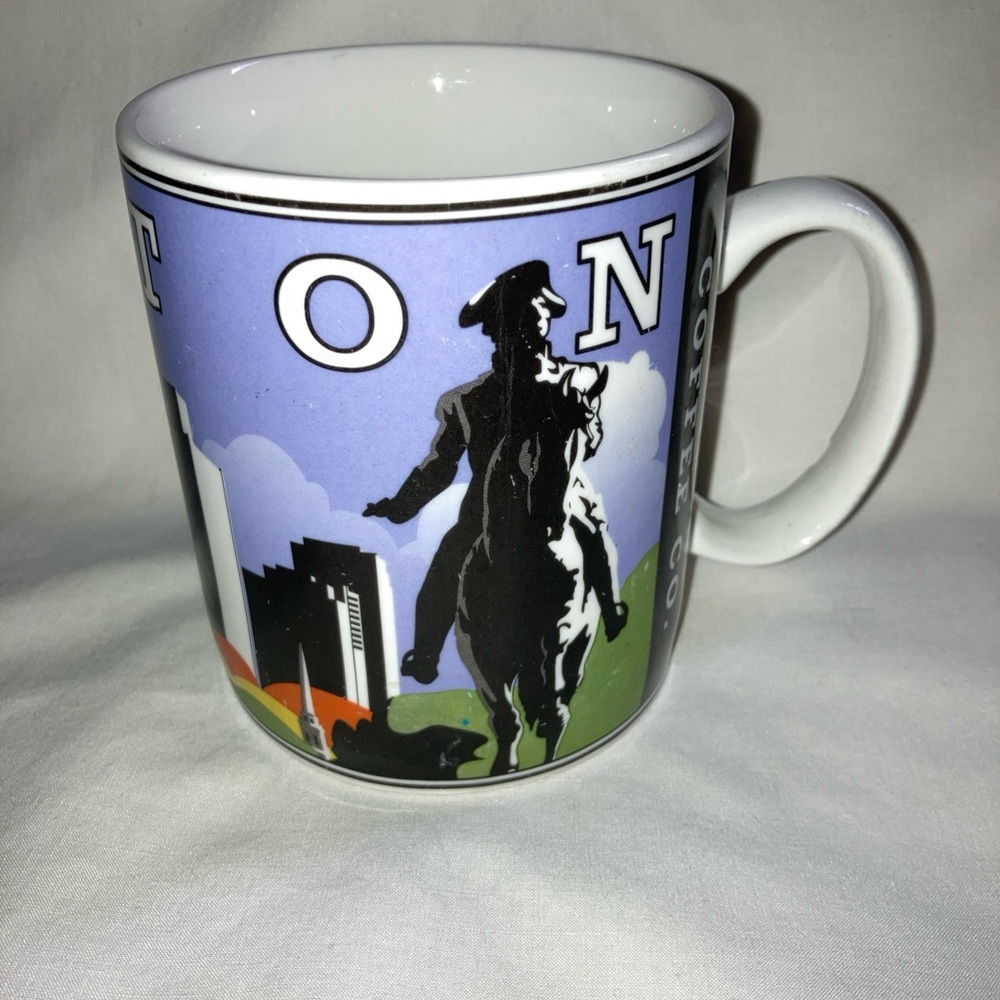 VTG STARBUCKS City Scenes BOSTON Public Gardens Cup Mug 14 Oz 2003